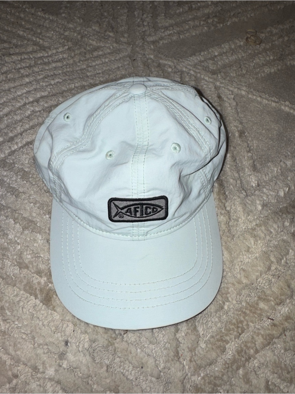 AFTCO  teal Cap with Embroidered Logo Patch